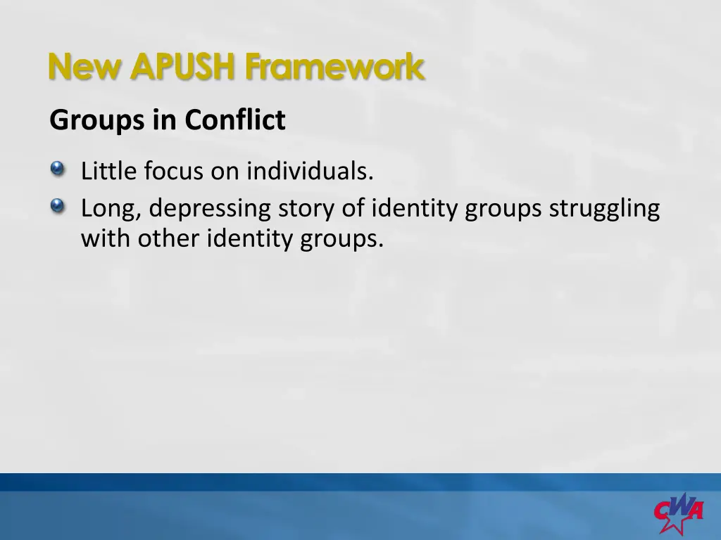 new apush framework 4