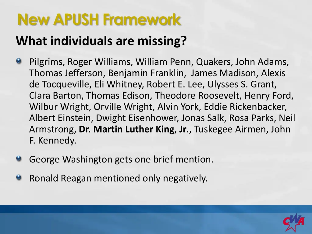 new apush framework 5