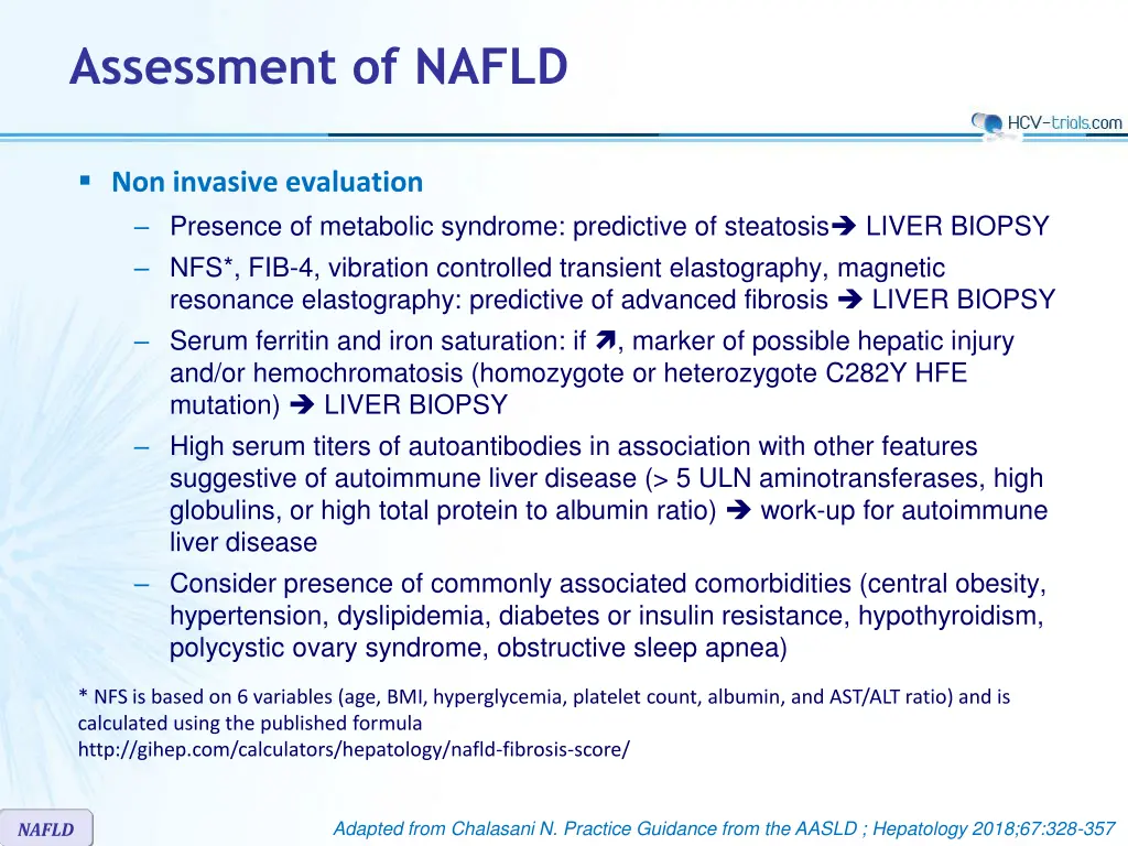 assessment of nafld