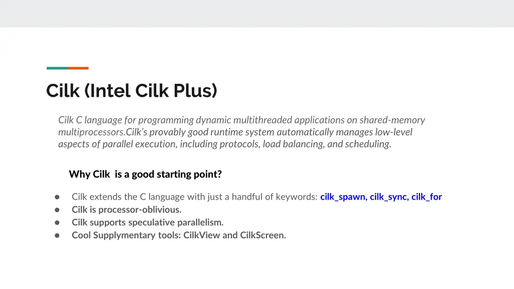 cilk intel cilk plus