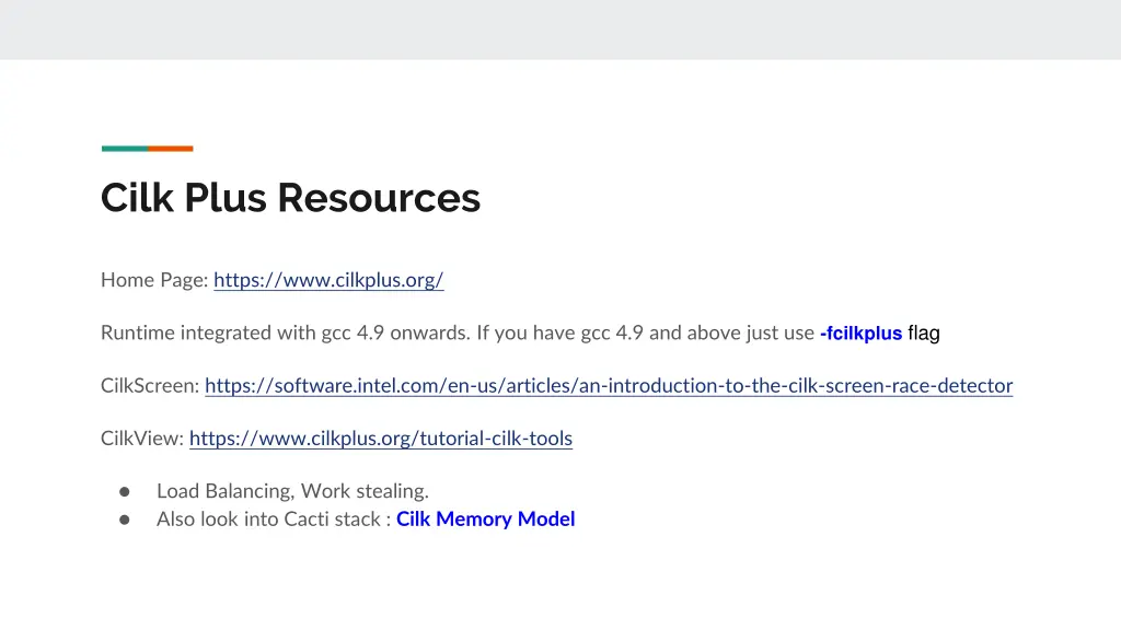 cilk plus resources
