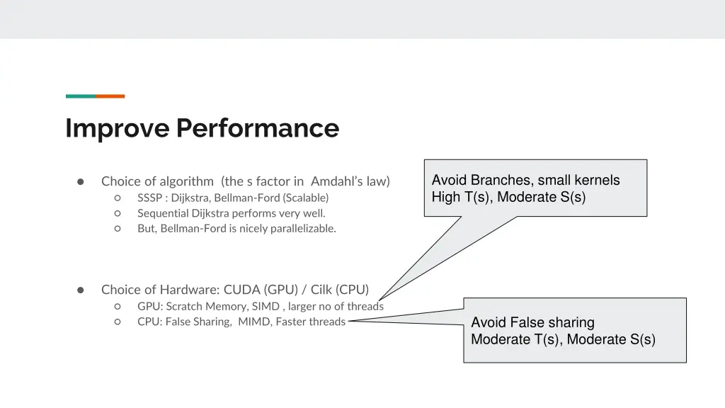 improve performance