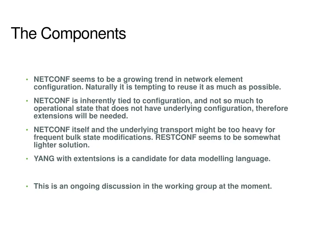 the components 1