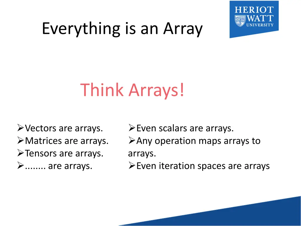 everything is an array 1