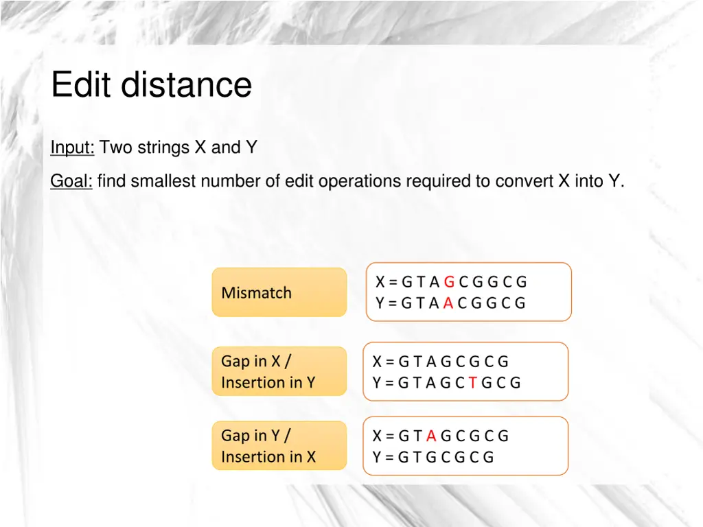 edit distance