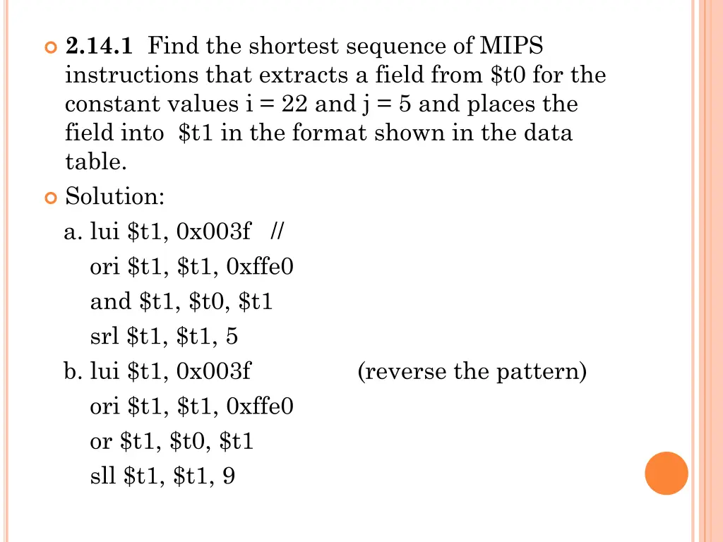 2 14 1 find the shortest sequence of mips