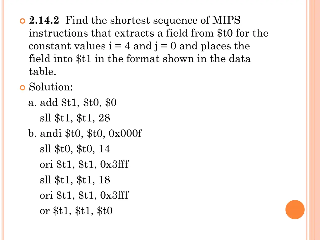 2 14 2 find the shortest sequence of mips