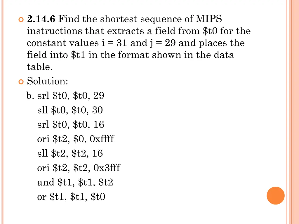 2 14 6 find the shortest sequence of mips 1