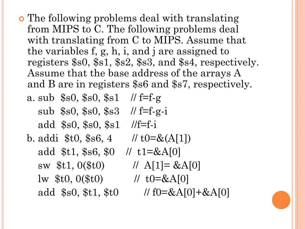 the following problems deal with translating from 2