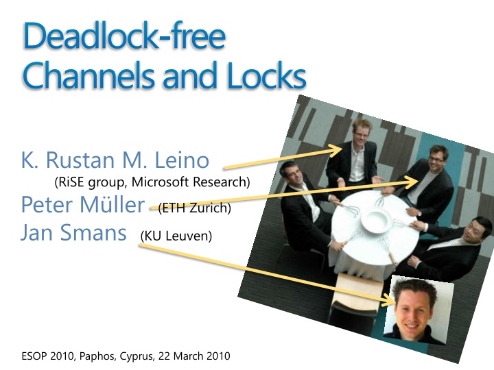 deadlock free channels and locks