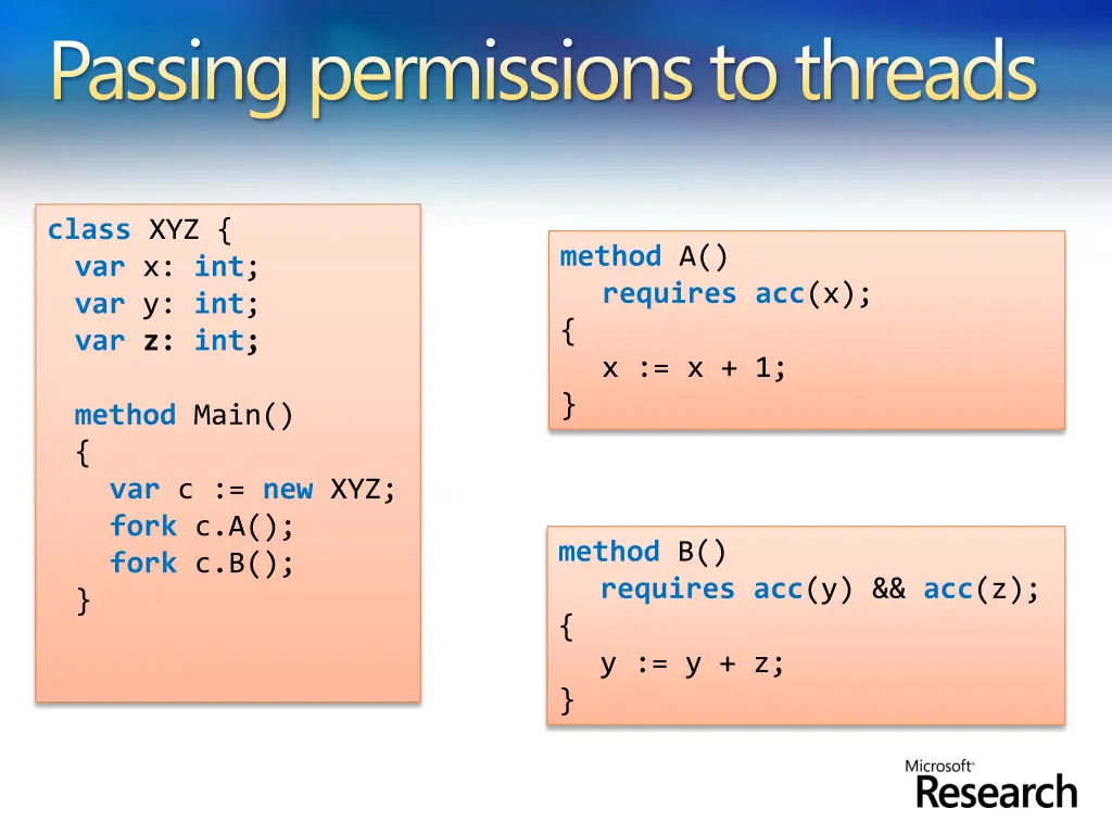 passing permissions to threads
