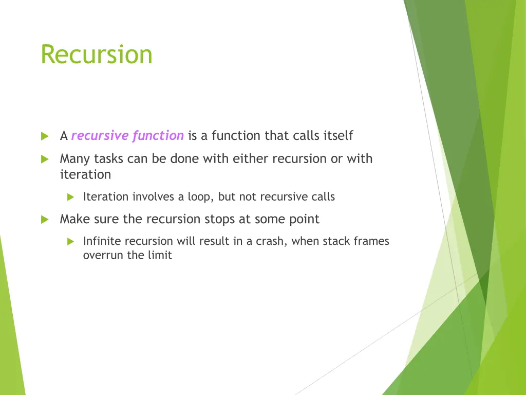 recursion 1