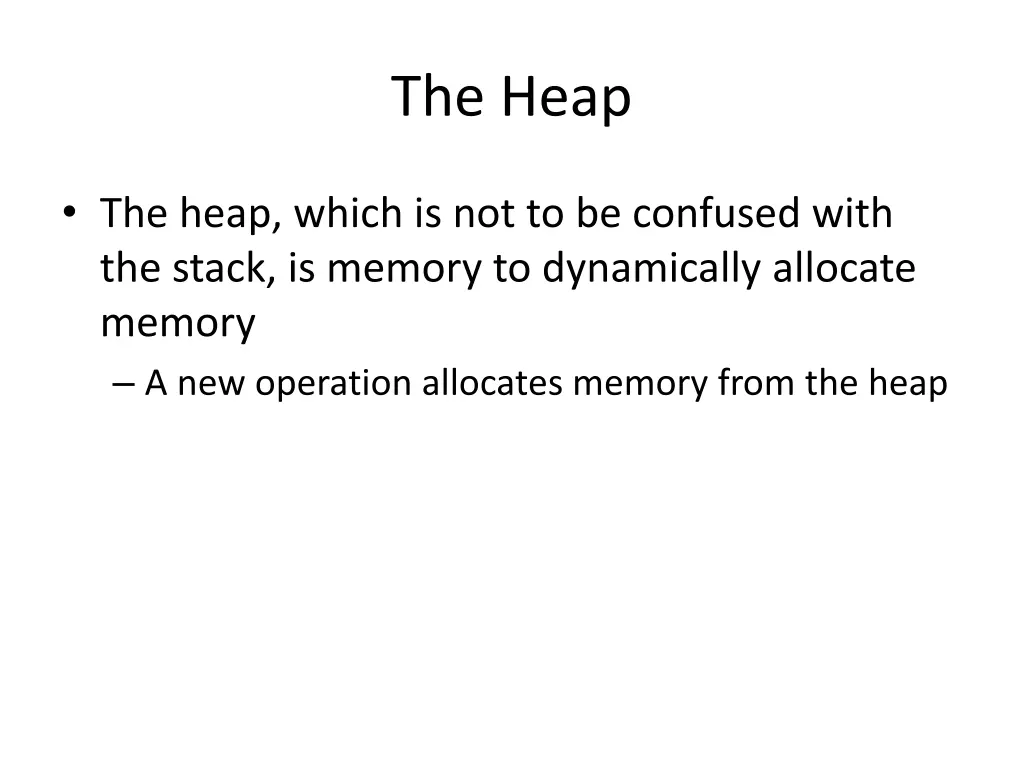 the heap