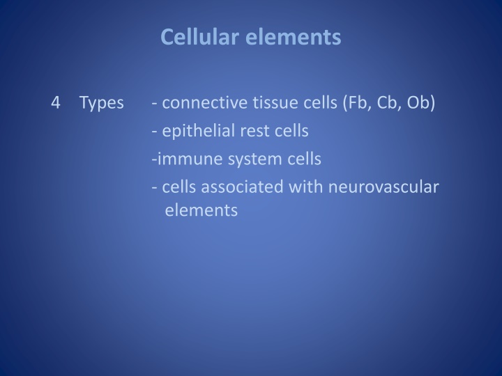 cellular elements