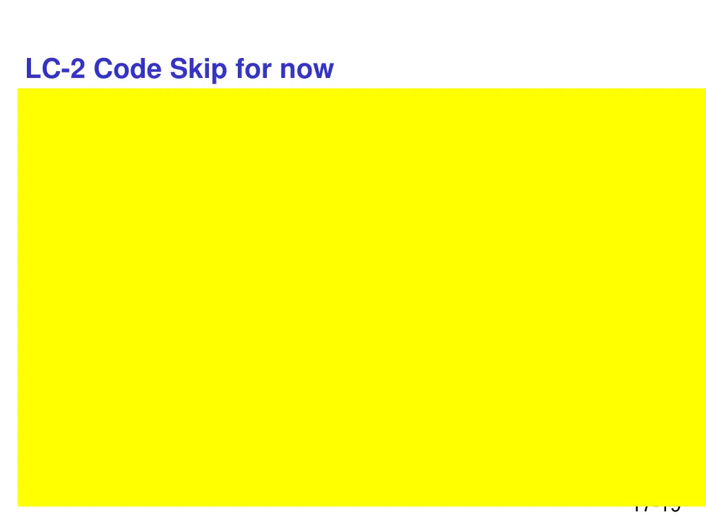 lc 2 code skip for now