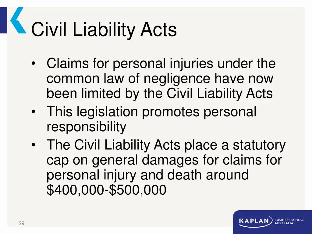 civil liability acts