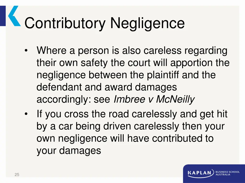 contributory negligence