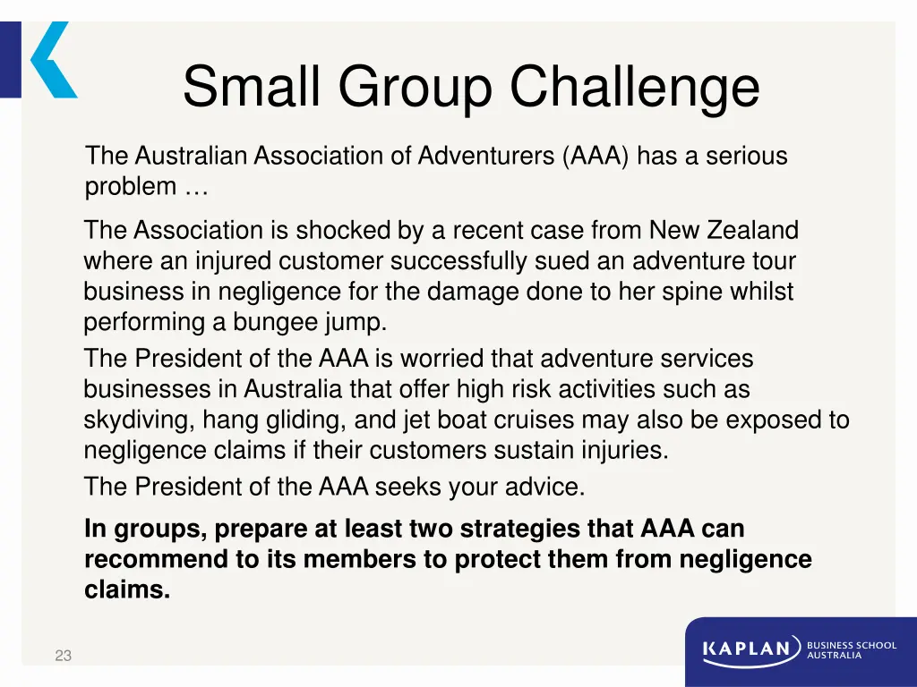 small group challenge 3