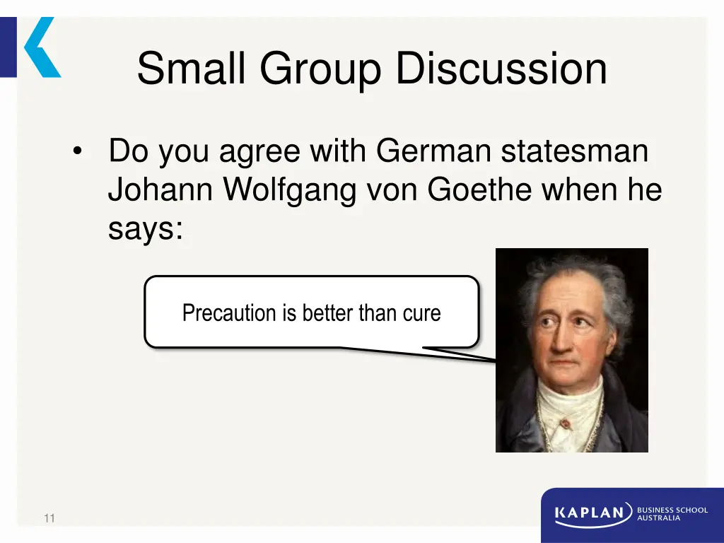 small group discussion 1
