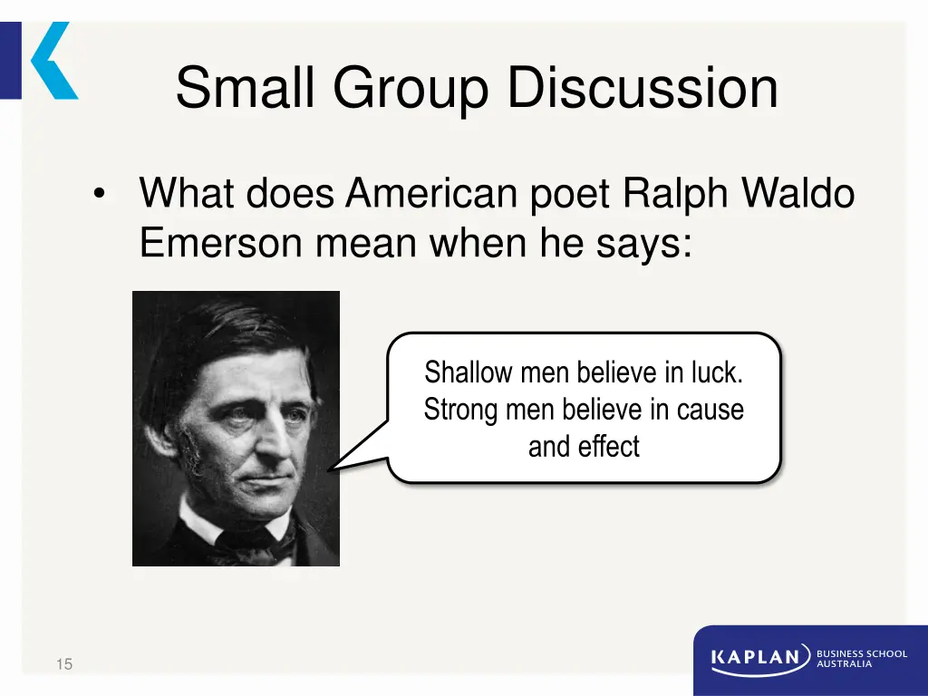small group discussion 2