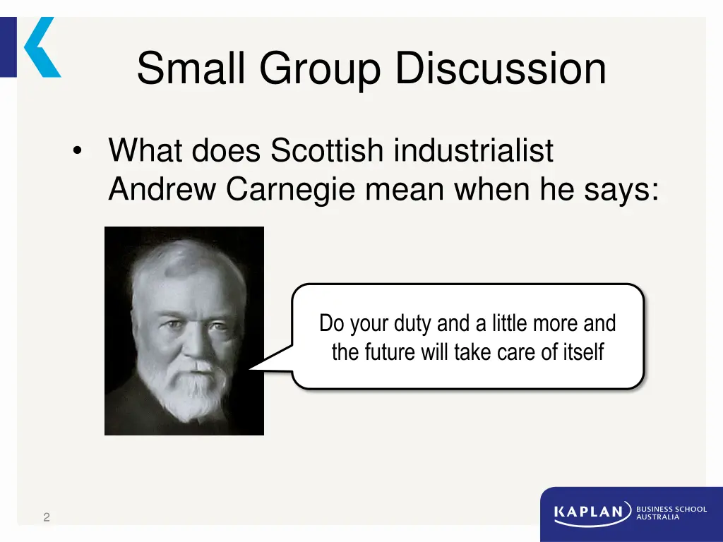 small group discussion