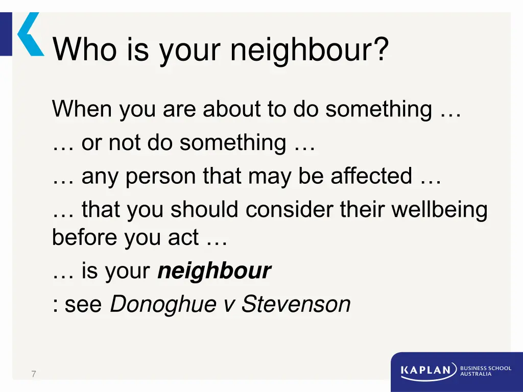 who is your neighbour