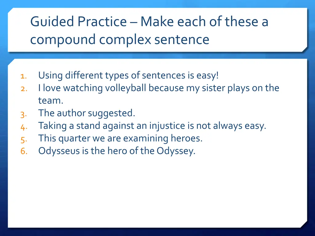 guided practice make each of these a compound