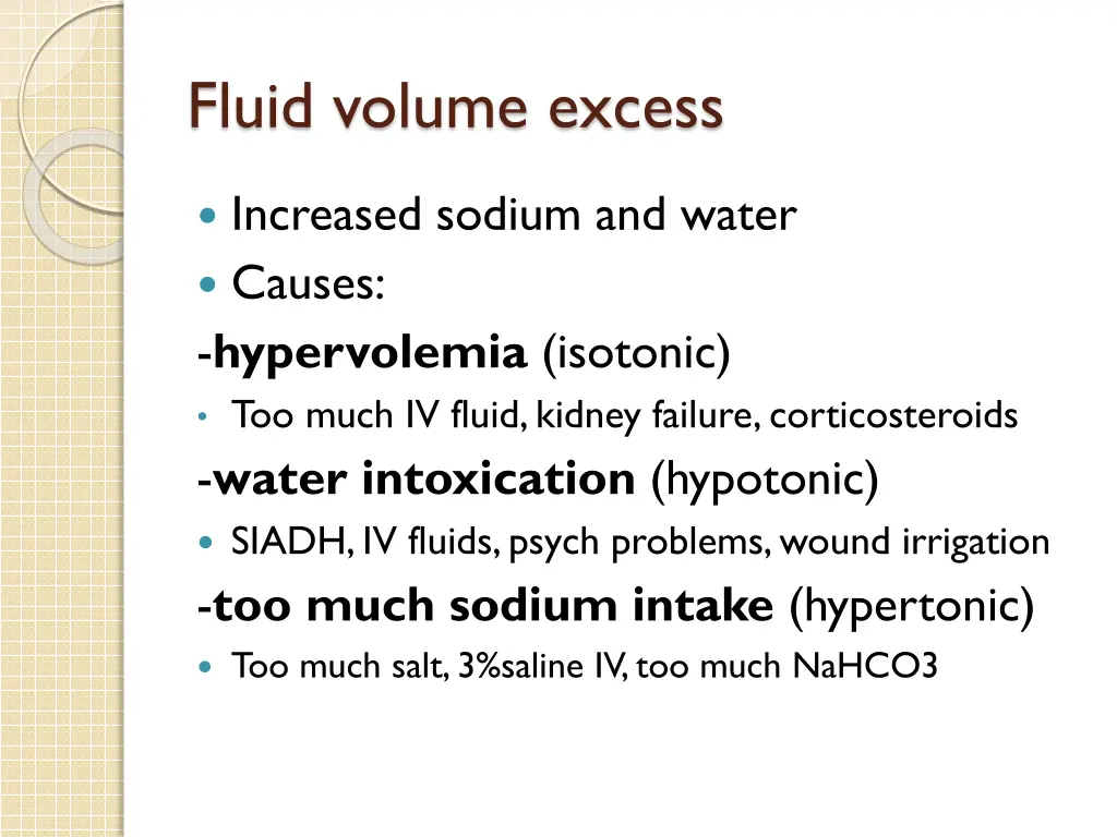 fluid volume excess