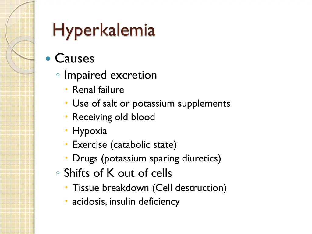 hyperkalemia
