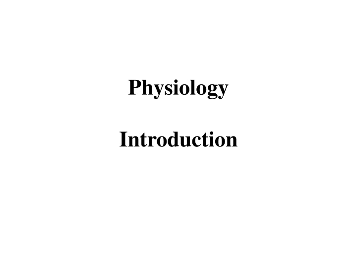 physiology