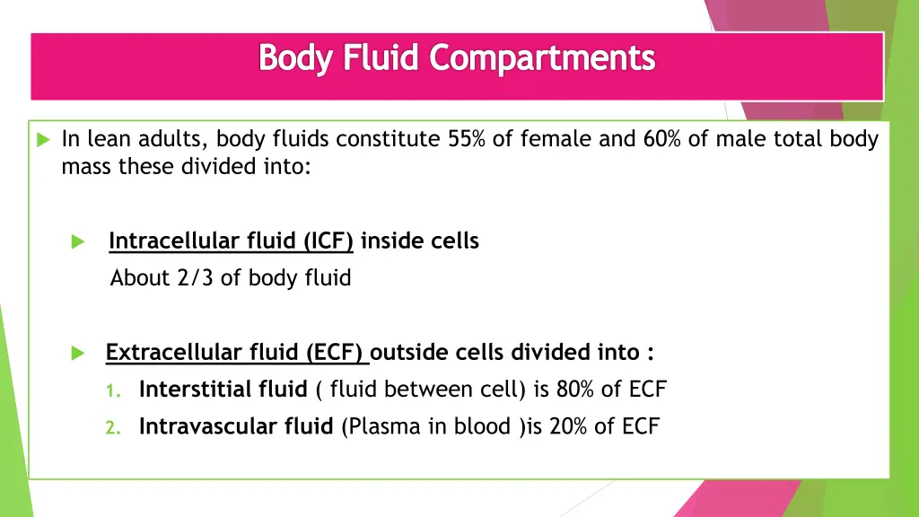 body fluid compartments
