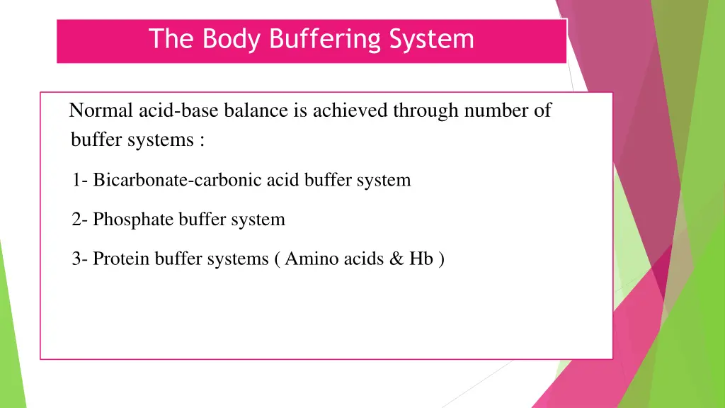 the body buffering system 1