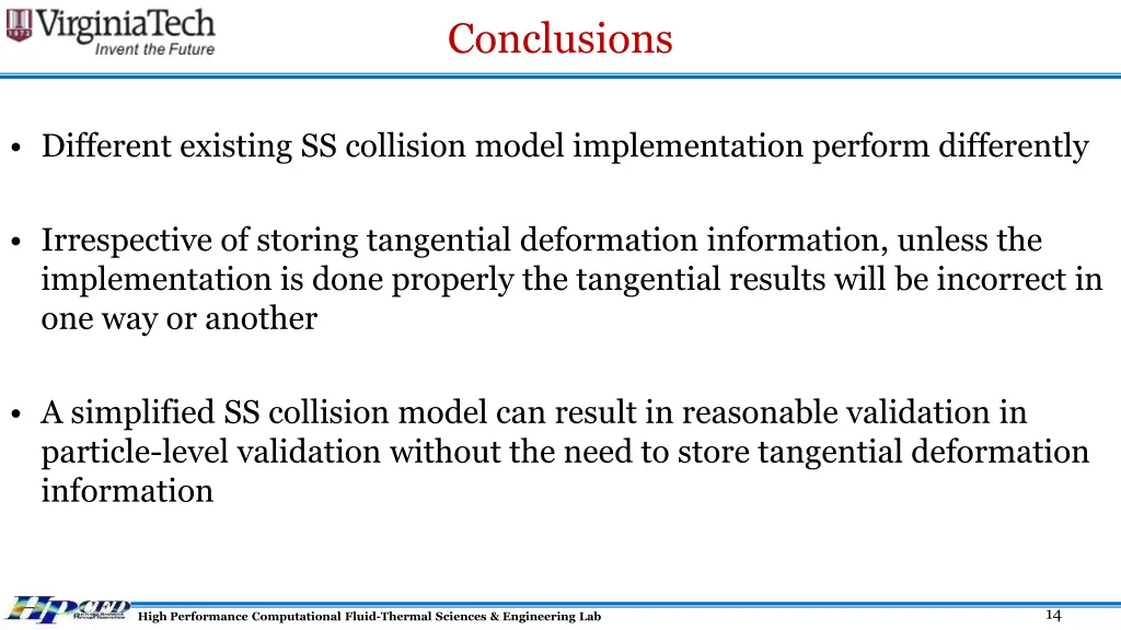 conclusions