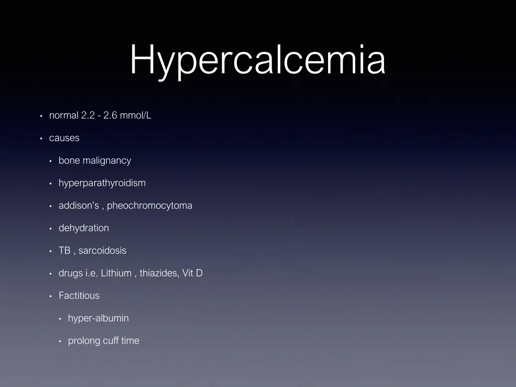hypercalcemia