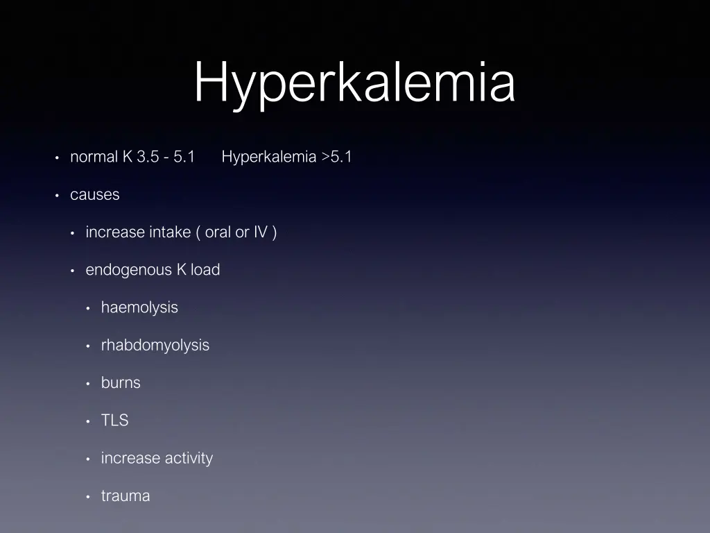 hyperkalemia