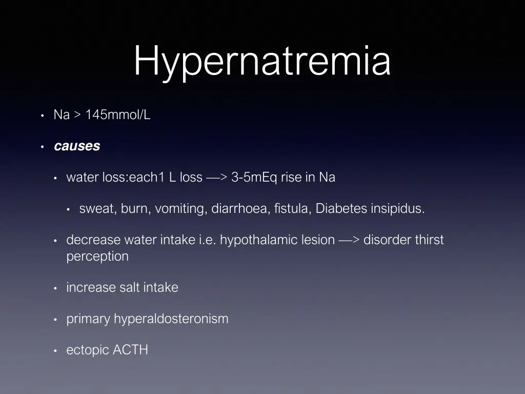hypernatremia