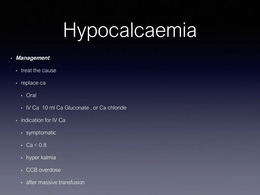 hypocalcaemia 1
