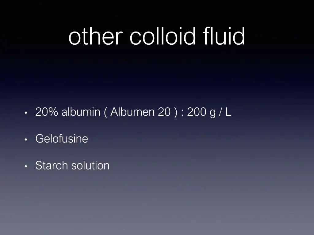 other colloid fluid
