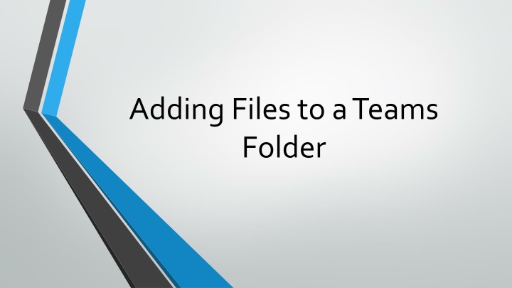 adding files to a teams folder