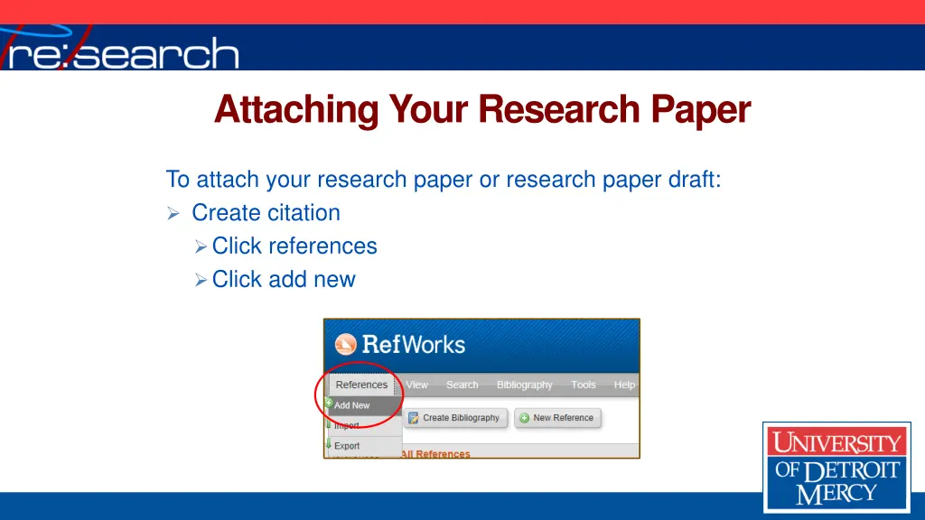 attaching your research paper
