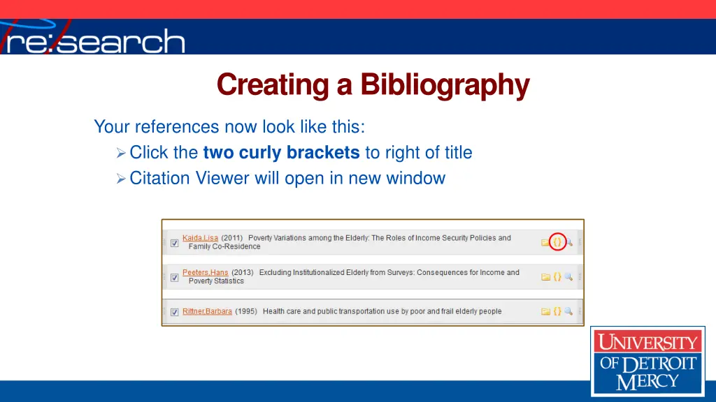 creating a bibliography 1