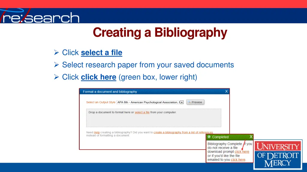 creating a bibliography 6