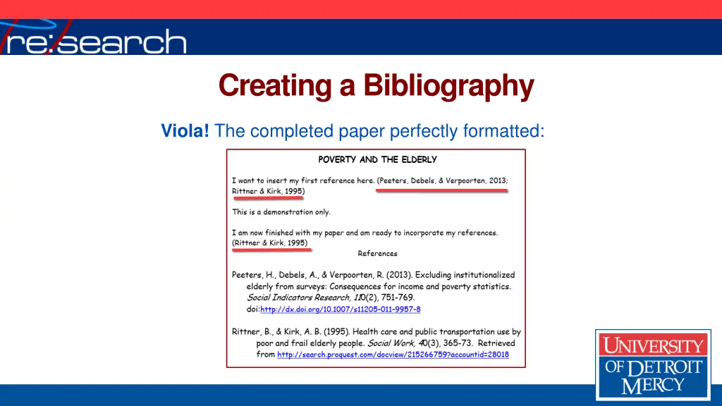 creating a bibliography 8