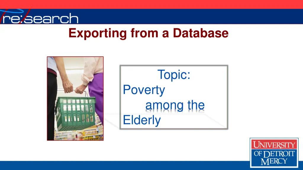 exporting from a database 1