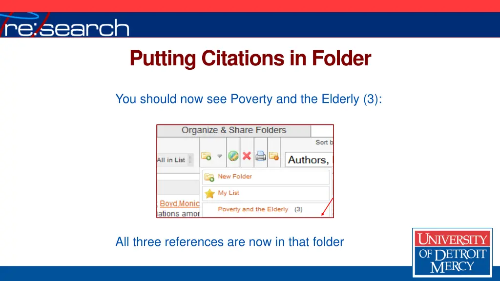 putting citations in folder 1