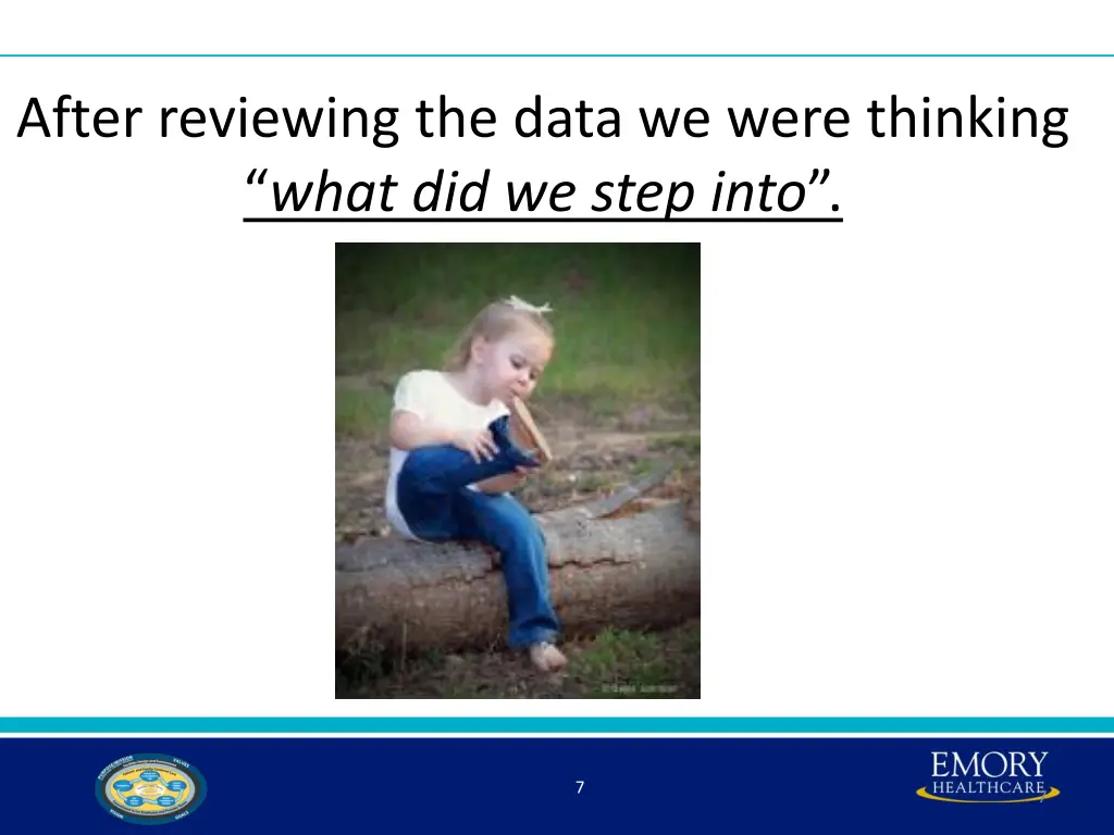 after reviewing the data we were thinking what