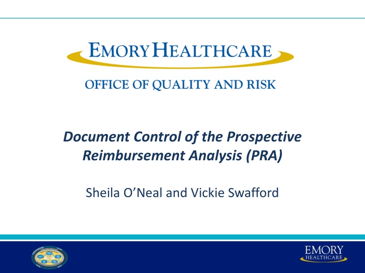 document control of the prospective reimbursement