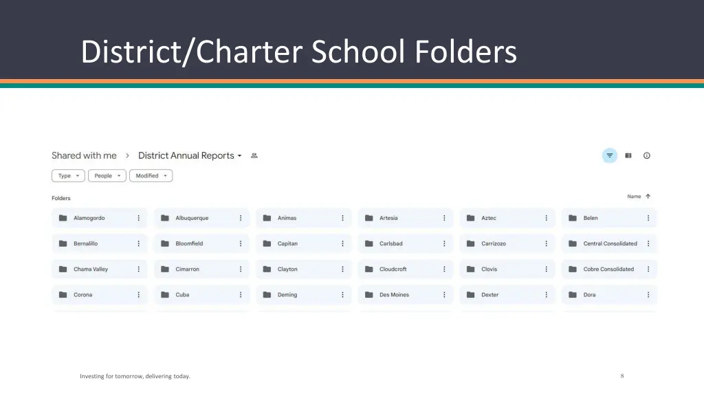 district charter school folders