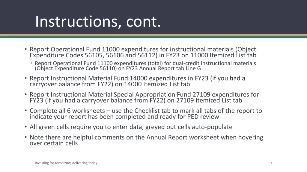 instructions cont
