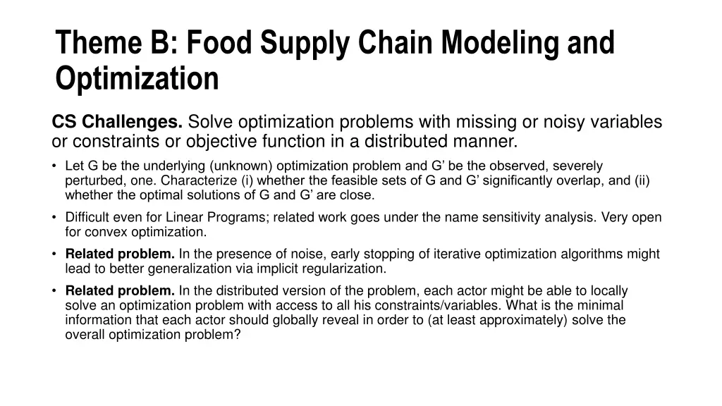 theme b food supply chain modeling 1